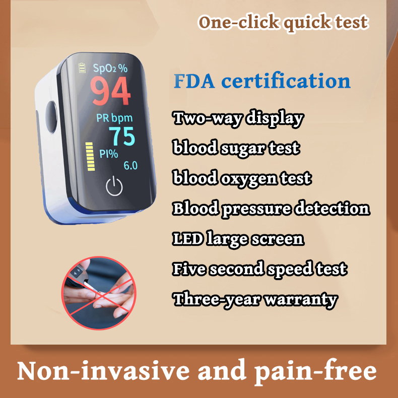 Selección de idioma español, medición de glucosa en sangre, detección de ácido úrico, detección de pulso, detección de temperatura, registro de datos, pantalla táctil grande, conexión Bluetooth